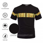 PJ PAUL JONES Mens Mesh Outfits Tracksuit African Dashiki T-Shirt and Shorts Set