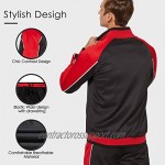 TOLOER Men's Activewear Full Zip Warm Tracksuit Sports Set Casual Sweat Suit