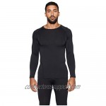 4 Pack: Men's Compression Top Long Sleeve Shirt Base Layer Active Athletic Sports T-Shirts