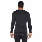 4 Pack: Men's Compression Top Long Sleeve Shirt Base Layer Active Athletic Sports T-Shirts