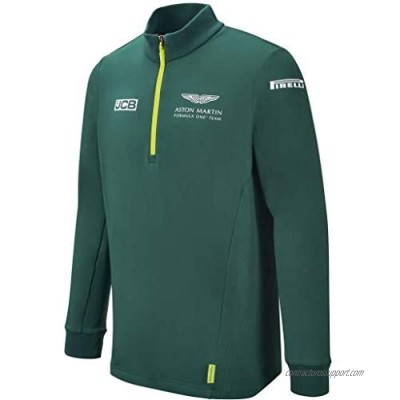 Aston Martin F1 Men's 2021 Team Mid Layer 1/4 Zip Shirt Green