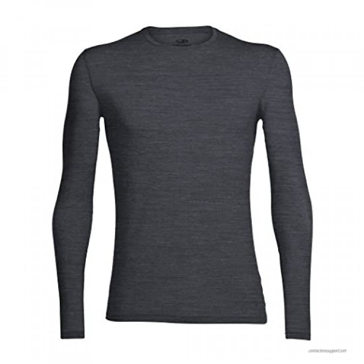 Icebreaker Merino Men's Anatomica Long Sleeve Crew Neck Shirt (Slim Fit Undershirt) Merino Wool