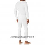 Indera Men's Cotton 1 x 1 Rib Union Suit White Small 860US
