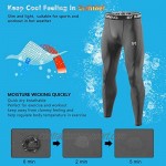 MEETYOO Men's Compression Pants Cool Dry Long Base Layer Leggings Sport Fitness Underwear Tights