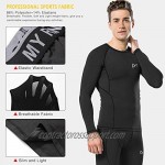 Men's Base Layer Underwear Set Cool Gear Quick Dry Long Sleeve Compression Shirt and Pants Sport Fitness Long Johns