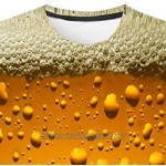 Men's Beer Shirts Novelty 3D Oktoberfest T-Shirt Funny Drinking Gifts Tees Tops Short Sleeve Summer T Shirts