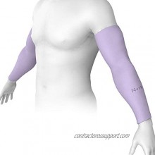 N-rit Compression Cooling Arm Sleeves for Men and Women  UV Sun Protection  Ideal for All Sports and Activities. Made in Korea [Violet]