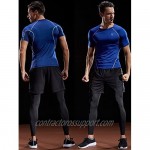 Neleus Men's Compression Baselayer Athletic Workout T Shirts