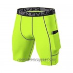ZENGVEE Men's 3 Pack Compression Shorts with Pockets Athletic Baselayer Underwear for Running Workout Training