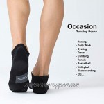 CelerSport 6 Pack Men's Running Ankle Socks with Cushion Low Cut Athletic Tab Socks