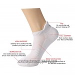 CelerSport Ankle Athletic Running Socks Low Cut Sports Tab Socks for Men and Women (6 Pairs)