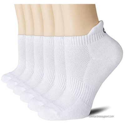 CelerSport Ankle Athletic Running Socks Low Cut Sports Tab Socks for Men and Women (6 Pairs)