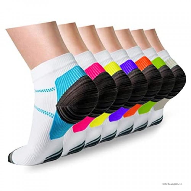 Compression Socks Plantar Fasciitis for Women Men - 8-15 mmHg Best for Athletic Support Flight Travel Nurses Hiking