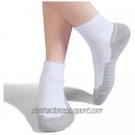 Cotton Socks for Men Low Cut Max Cushion Thick Athletic Ankle Mens Sock for Hiking Running Sport Work 6 Pack