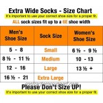 Extra Wide Comfort Fit Athletic Crew (Mid-Calf) Socks for Men and Women Made in USA Pick your size Do not size up