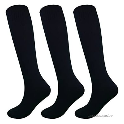 Fitliva Knee High Long Sports Socks Unisex Multicolor 3/6/12 Pairs