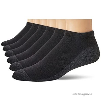 Hanes Men's Comfortblend Max Cushion 6-pack Black Low Cut Socks  Shoe Size: 6-12