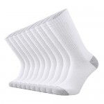 ONKE Cotton Moisture Wicking Athletic Work Cushion Crew Socks Men 10 Pack