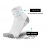 ONKE Cotton Moisture Wicking Comfort Fit Performance Cushion Ankle Low Cut Running Socks for Men 10 Pack