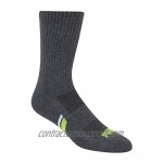 PUMA Socks Men's Crew Socks Grey/Green Sock Size:10-13/Shoe Size: 6-12 (Pack of 6)