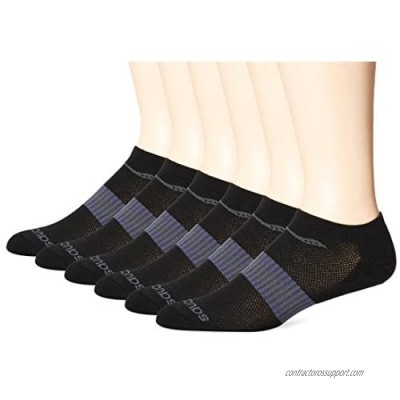 Saucony Men's 6 Pair Performance Comfort Fit No-Show Socks