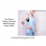 Inspired Comforts Mastectomy Recovery Tank Top with Drain Pocket & Snap-Access