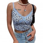 Women's Lace Crop Top Sexy V Neck Spaghetti Strap Tank Top Cami Sleeveless Patchwork Camisole Shirt