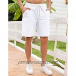 Janmid Men's Casual Shorts Elastic Jogger Gym Active Pocket Shorts