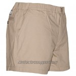Meripex Apparel Men's 5.5 Inseam Elastic-Waist Short Shorts 4-Way Stretch