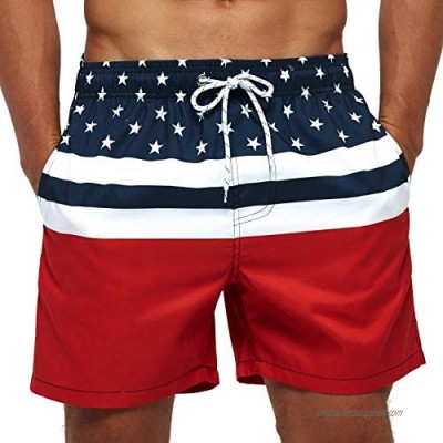 ECGK Mens Swim Trunks Quick Dry Swim Shorts with Mesh Lining Funny Swimsuits Bathing Suits