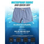 maamgic Mens Swim Trunks 5 with Mesh Lining Quick Dry Bathing Suits for Men Swim Shorts Swimwear