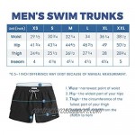 maamgic Mens Swim Trunks 5 with Mesh Lining Quick Dry Bathing Suits for Men Swim Shorts Swimwear