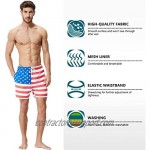 Tyhengta Mens Printed Swim Trunks Quick Dry Beach Shorts with Mesh Lining