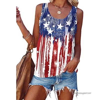 For G and PL Women's American Flag July 4th Tank Top
