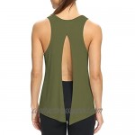 Mippo Womens Workout Tops Tie Back Tank Tops Backless Yoga Shirts Summer Clothes