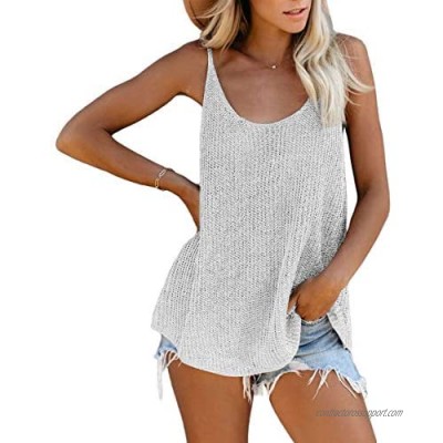 Yidarton Women's Knit Tank Tops Summer Tanks Loose Sleeveless Tops Camis Casual Sleeveless Shirts Blouses Sweater