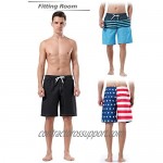 Liberty Imports Pack of 3 Men's Quick Dry 9 Swim Trunks Surfing Board Shorts with Mesh Lining and Pockets Summer Beach