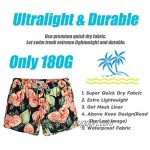 maamgic Mens Boys 80s 90s Vintage 4 Way Stretch Swim Trunks with Mesh Lining Quick Dry Swim Suits Board Shorts