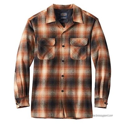 Pendleton  Men's Long Sleeve Tall Board Shirt  Brown Ombre  X-Large