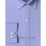 Brand - Buttoned Down Men's Tailored-Fit Button Collar Pinpoint Non-Iron Dress Shirt Blue 17 Neck 37 Sleeve