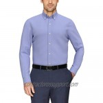 Brand - Buttoned Down Men's Tailored-Fit Button Collar Pinpoint Non-Iron Dress Shirt Blue 16.5 Neck 32 Sleeve