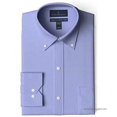  Brand - Buttoned Down Men's Tailored-Fit Button Collar Pinpoint Non-Iron Dress Shirt  Blue  16" Neck 34" Sleeve