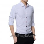 TAOBIAN Mens Casual Dress Shirts Long Sleeve Button Down Shirts