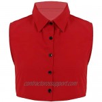 YOOJOO Fake Collar Detachable Dickey Collar Solid Color Half Shirts False Collar for Young Man