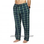 3 Pack: Mens Pajama Pants – Mens Fleece Plaid Lounge Pajama Bottoms