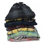 Andrew Scott Men's 3 Pack Cotton Flannel Fleece Brush Pajama Sleep & Lounge Pants
