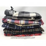 Andrew Scott Men's 3 Pack Light Weight Cotton Flannel Soft Fleece Brush Woven Pajama/Lounge Sleep Shorts