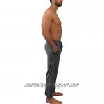 Andrew Scott Men's Pack of 3 Soft & Light 100% Cotton Drawstring Yoga Lounge & Sleep Pant