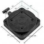 Cannon 2207003 Low-Profile Swivel Downrigger Mounting Base Black Composite