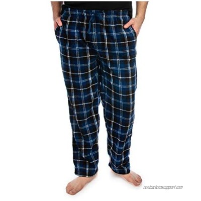 DG Hill Plaid Pajama Pants for Men  Fleece Lounge Pants Men with Pockets and Drawstring